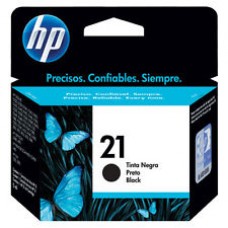 Genuine HP No. 21 Black Ink Cartridge: 5ml